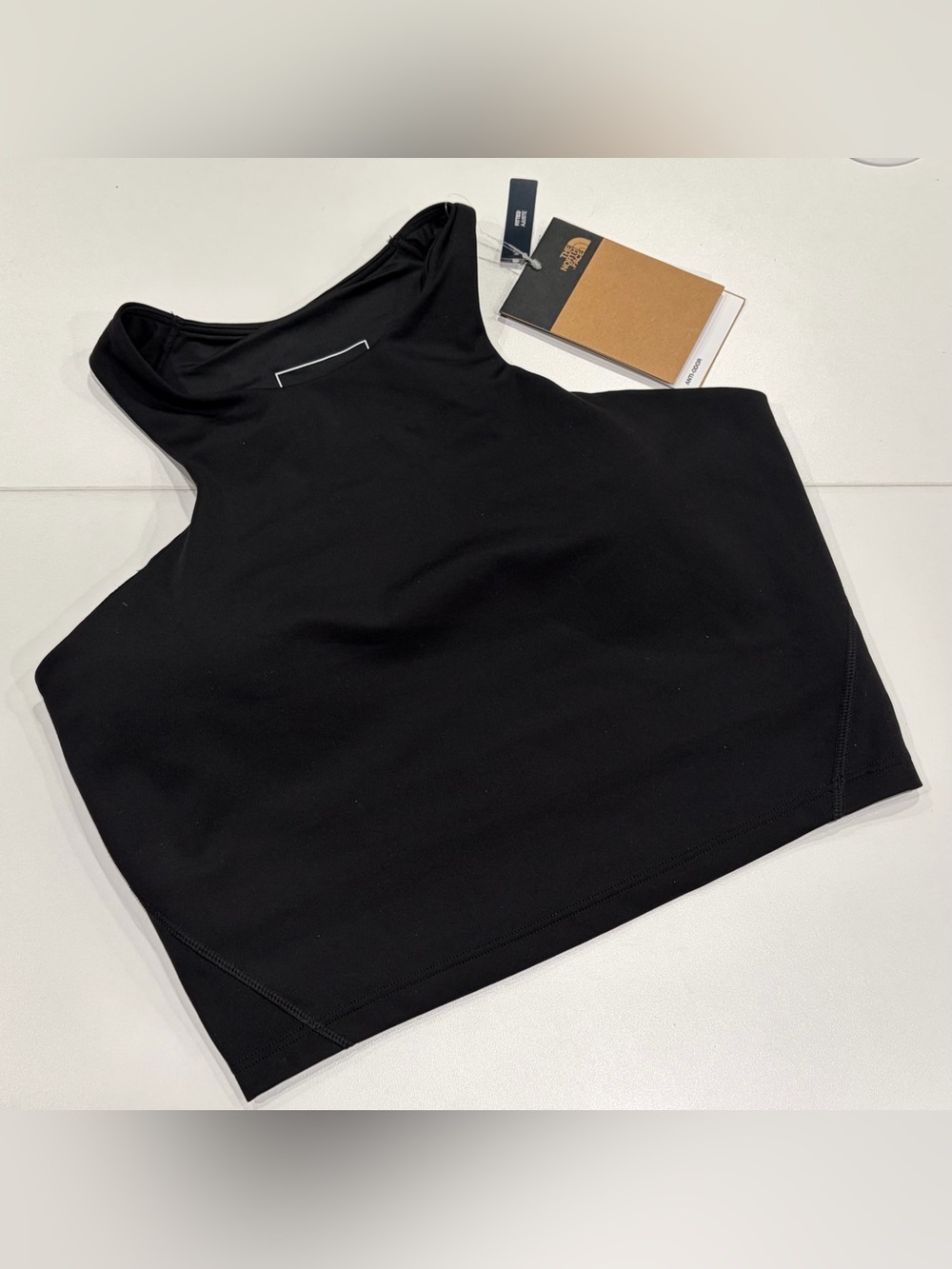 The North Face XL Refine Longline Sports Bra Medium Impact Black NWT Racerback